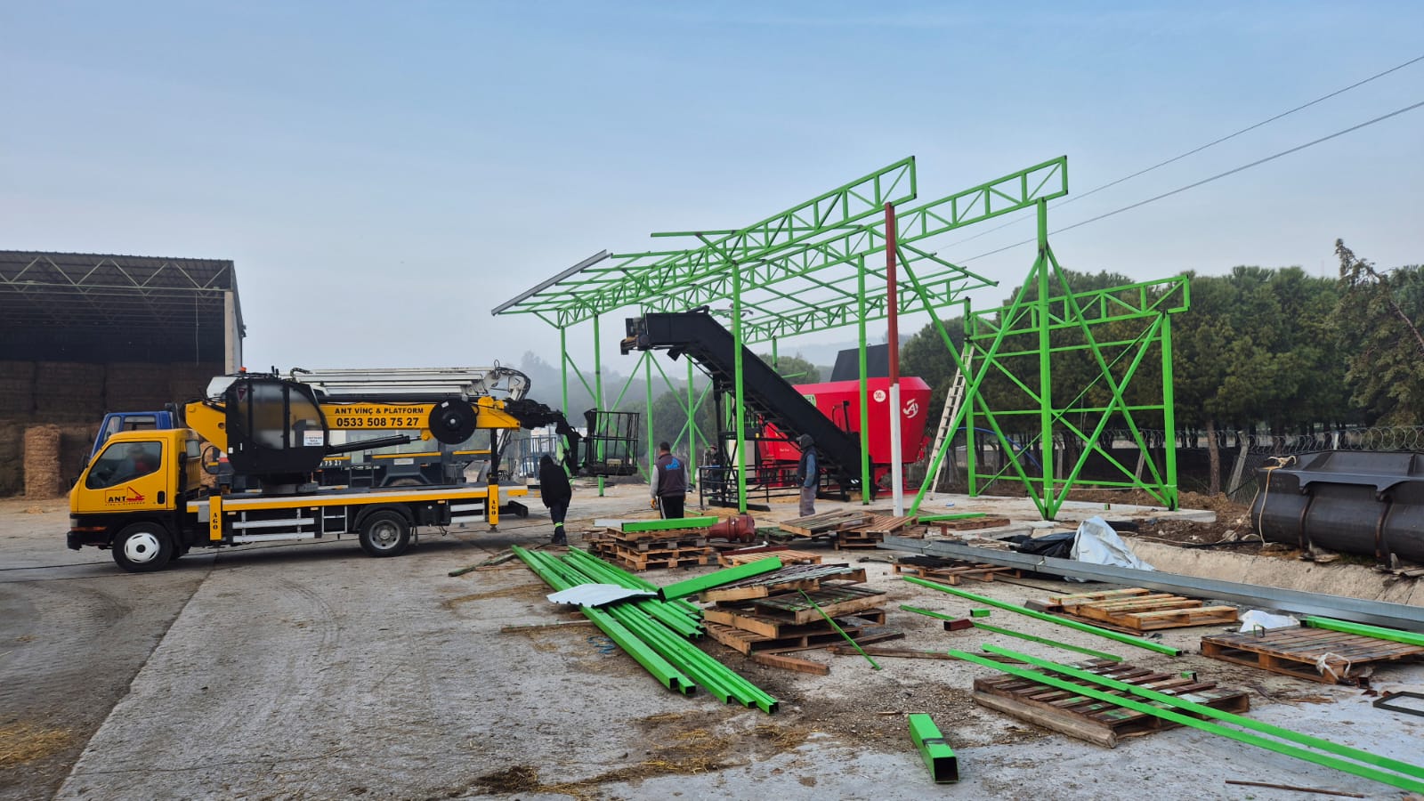 Feed Mixer Steel Construction Work